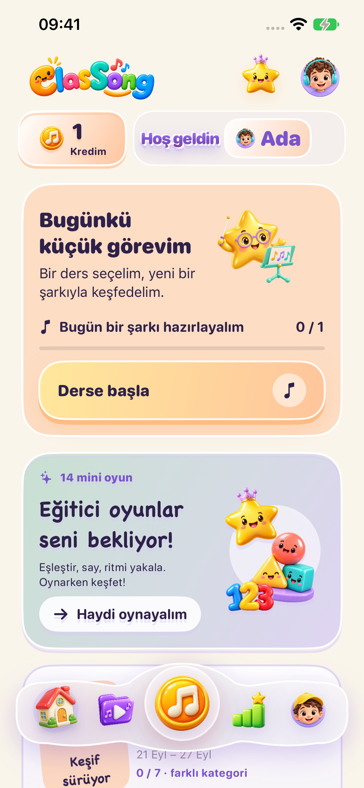 ClasSong — App-Ansicht