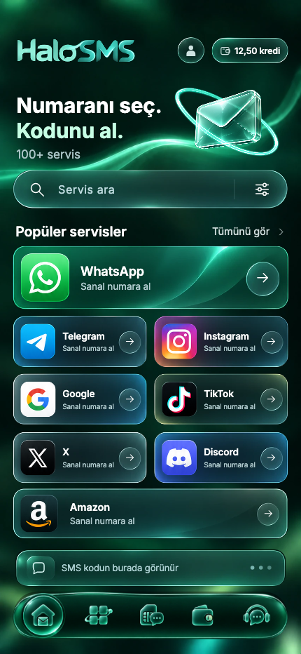 HaloSMS · Sanal numara